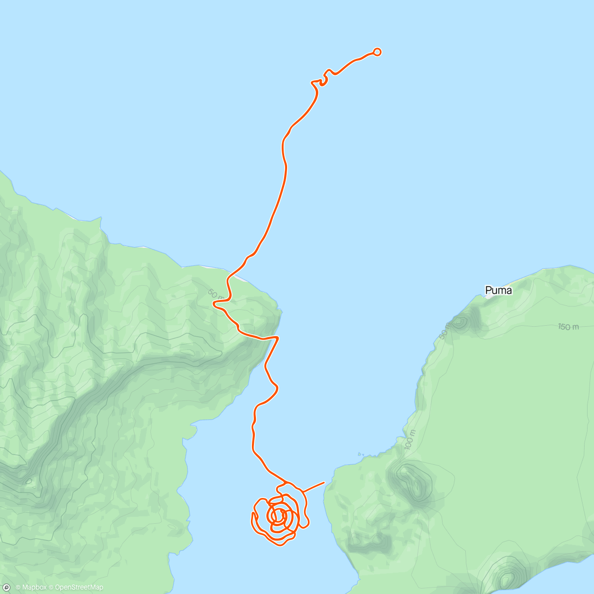 Map of the activity, Zwift - Giza on Bealach na Ba in Watopia
