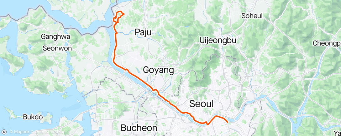 Map of the activity, Paju 파주 헤이리
