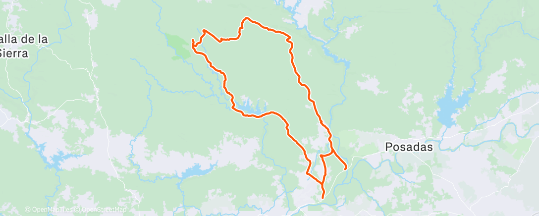Map of the activity, Afternoon Ride
