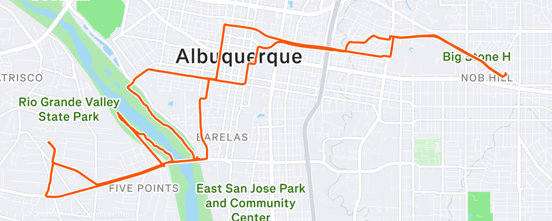 Map of the activity, sick toodle