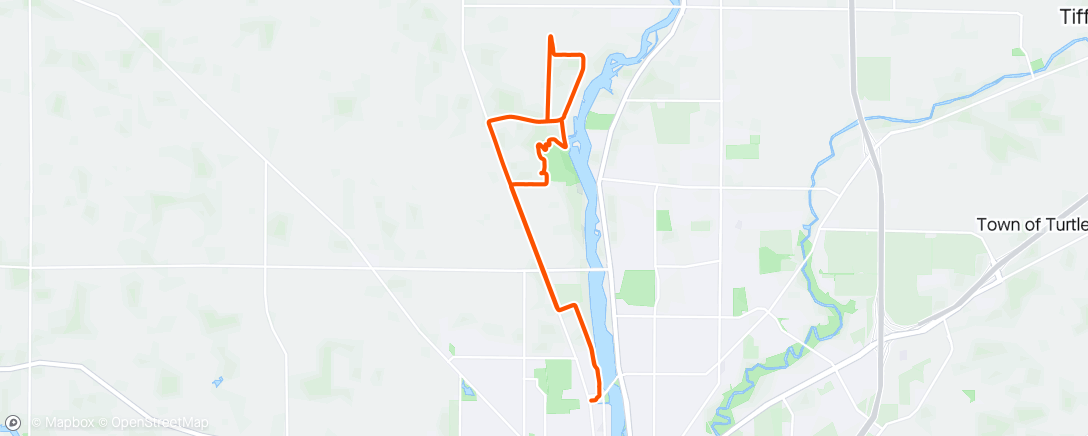 Map of the activity, B&G Club Ride