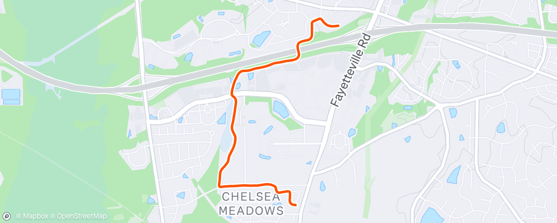 Map of the activity, Afternoon Walk