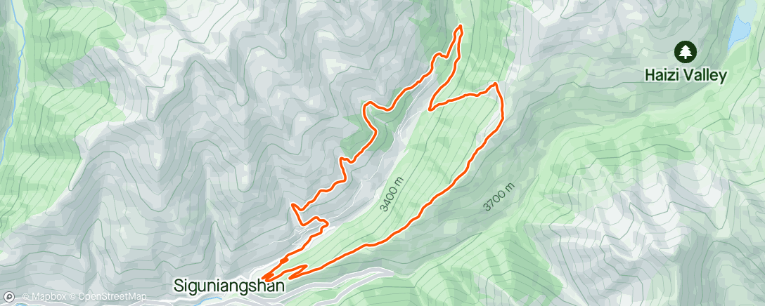 Mapa de la actividad (9th en la segunda Golden Trail Series 🇨🇳)