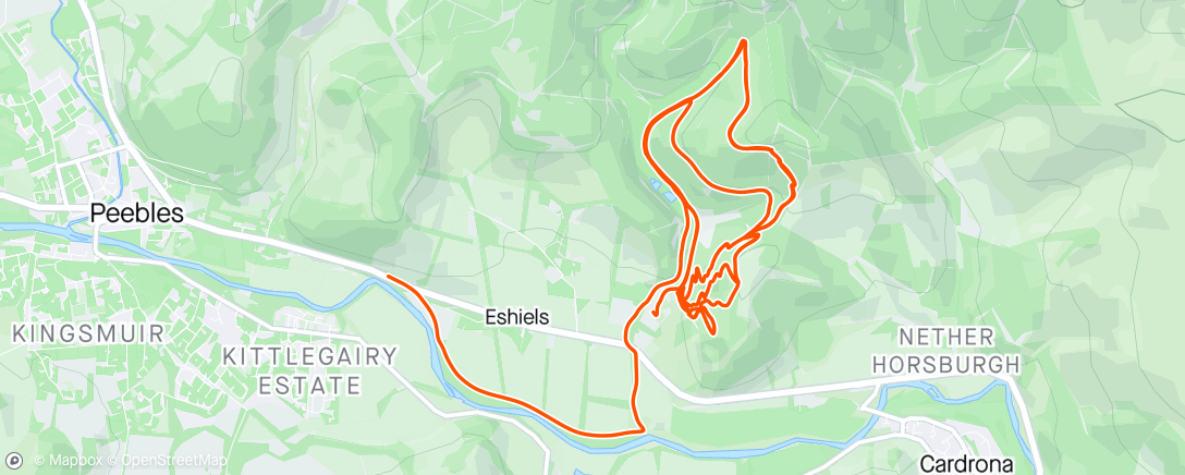 Map of the activity, glentress