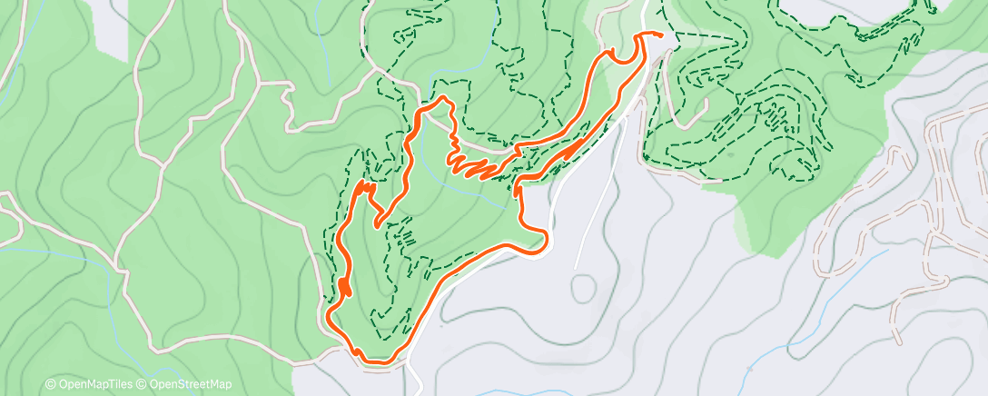 Map of the activity, Evening Mountain Bike Ride