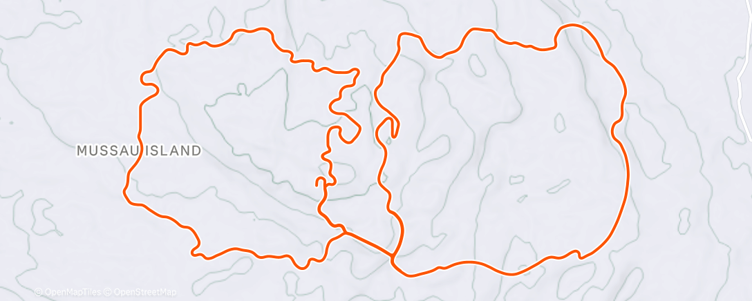 Map of the activity, TrainingPeaks Virtual - Workout: 3 min int's @ 120%