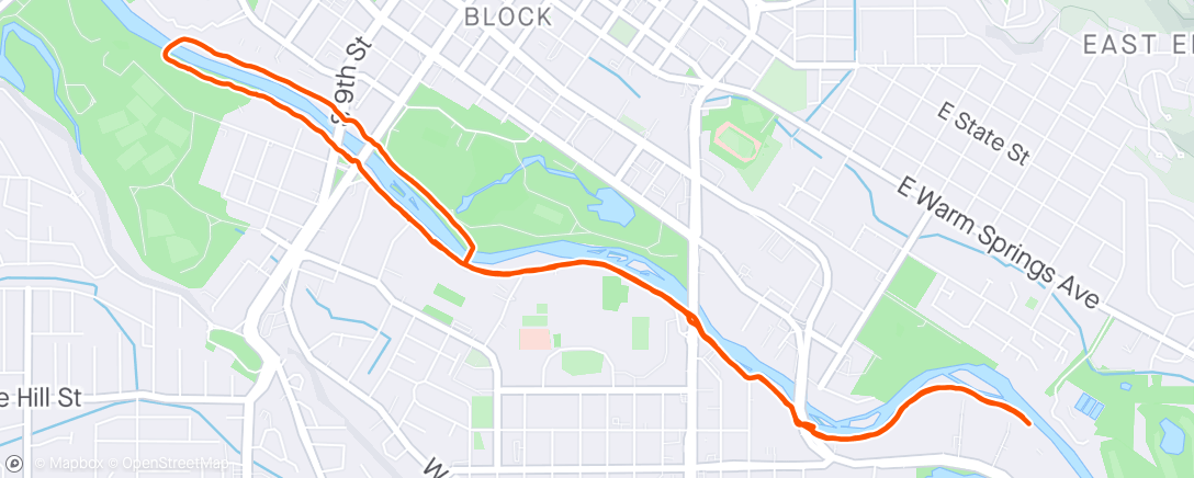 Mappa dell'attività Evening Run
