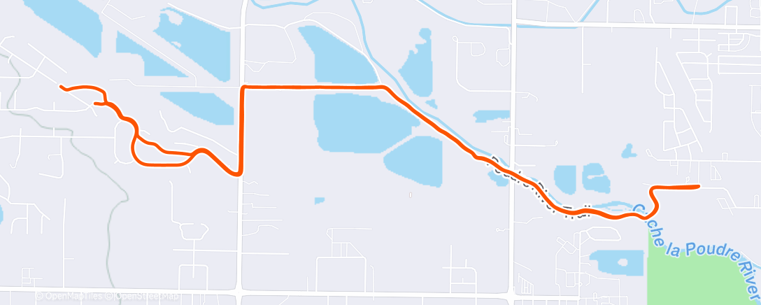 Map of the activity, Morning Ride