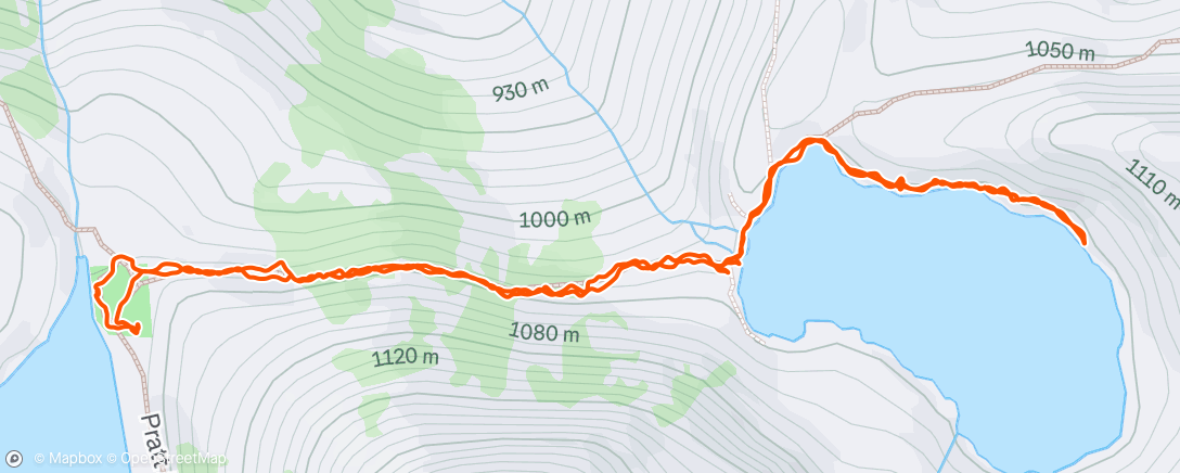 Map of the activity, Lunch Hike