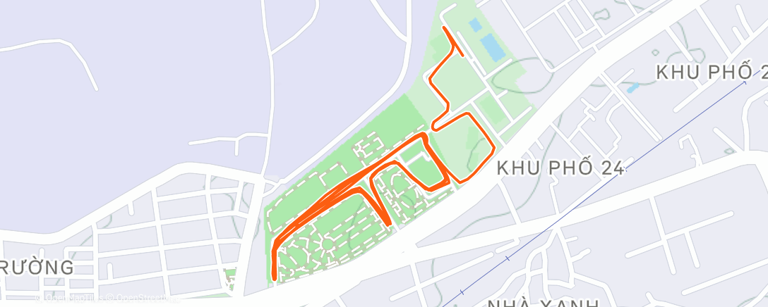 Map of the activity, Morning Run