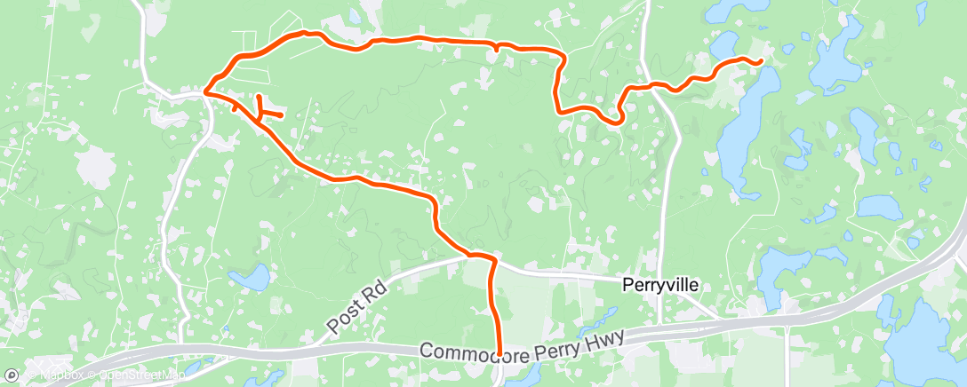 Map of the activity, Afternoon Cruiser