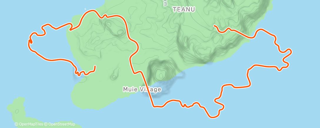 Peta aktivitas, Zwift - Big Flat 8 in Watopia