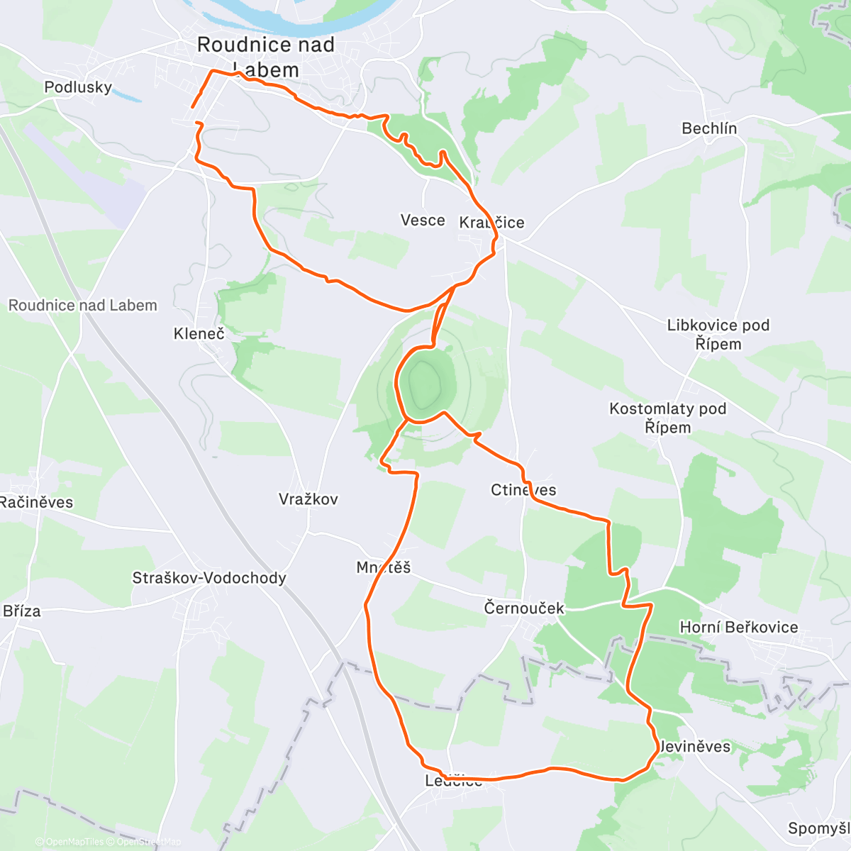 Map of the activity, 🥶🌞 ride