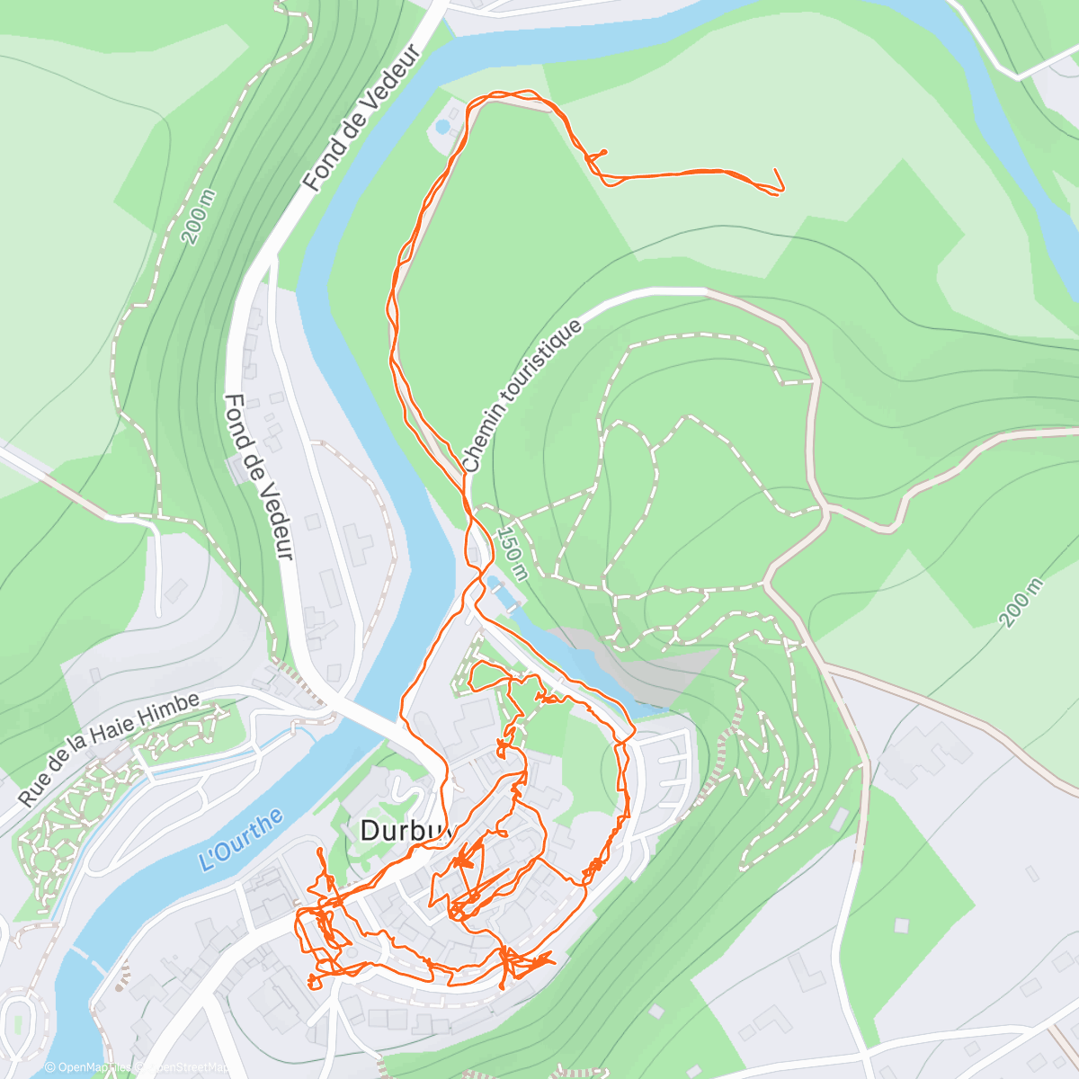 Карта физической активности (Namiddagwandeling)