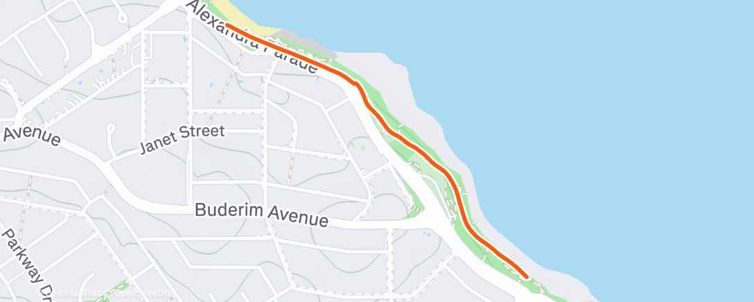 Map of the activity, Morning Walk