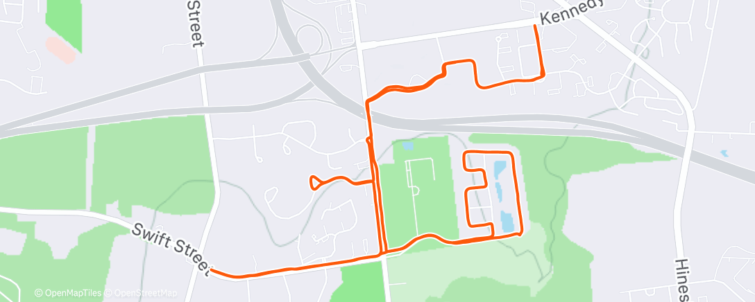 Mapa de la actividad (Afternoon Run)