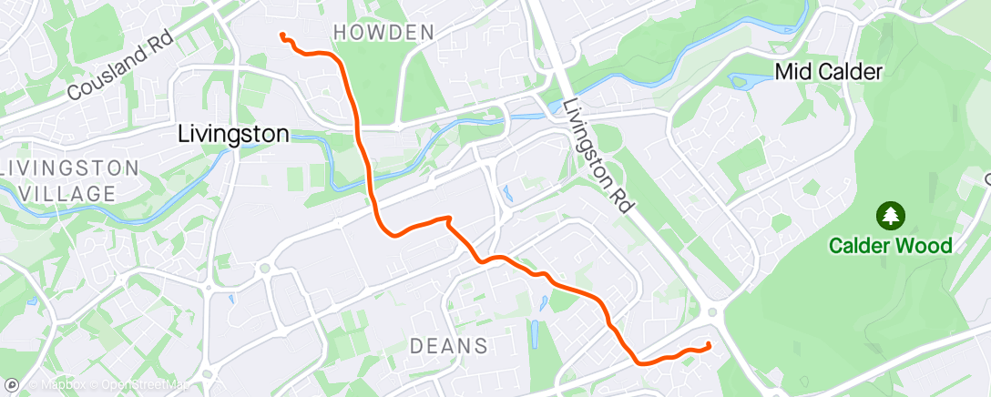 Map of the activity, Morning Walk Commute 🚶