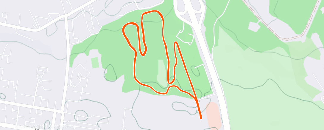 Map of the activity, Hero League Relay