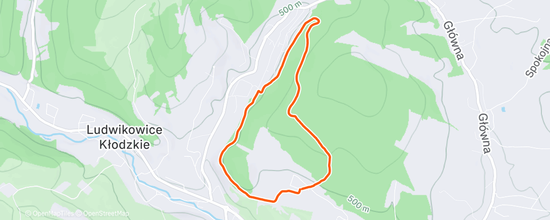 Map of the activity, Morning Walk