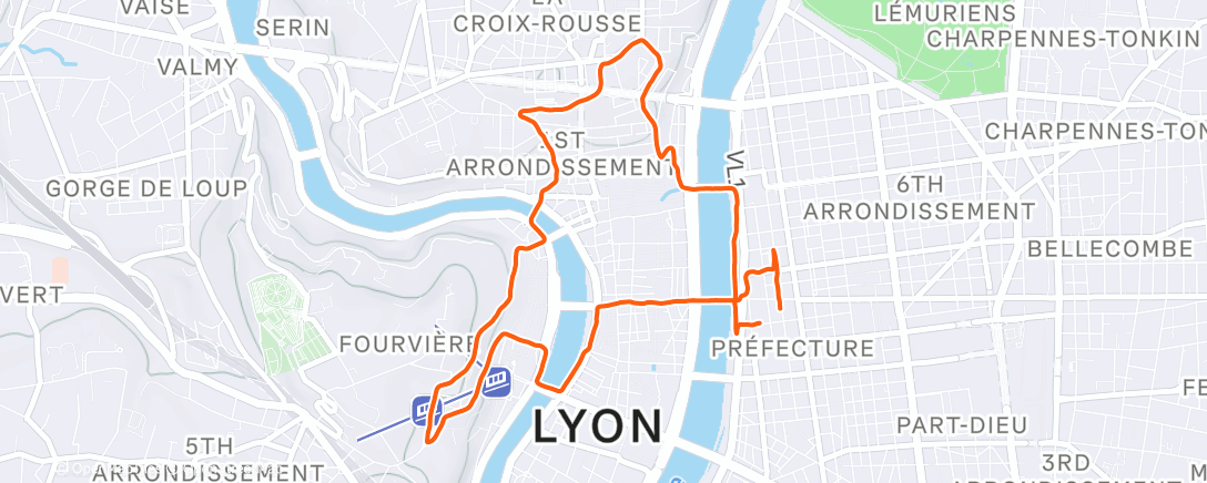 Map of the activity, EF vallonée