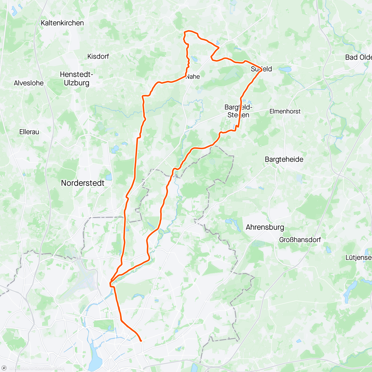 Map of the activity, straede Crew Ride
