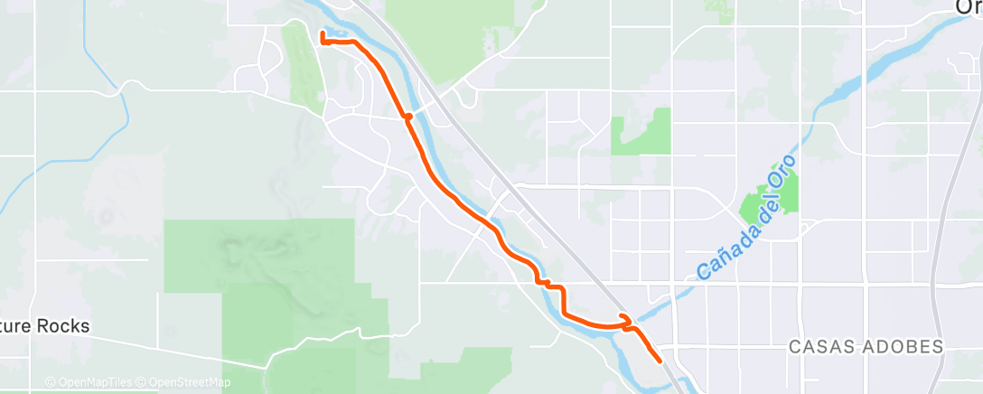 Map of the activity, Marana w a wind