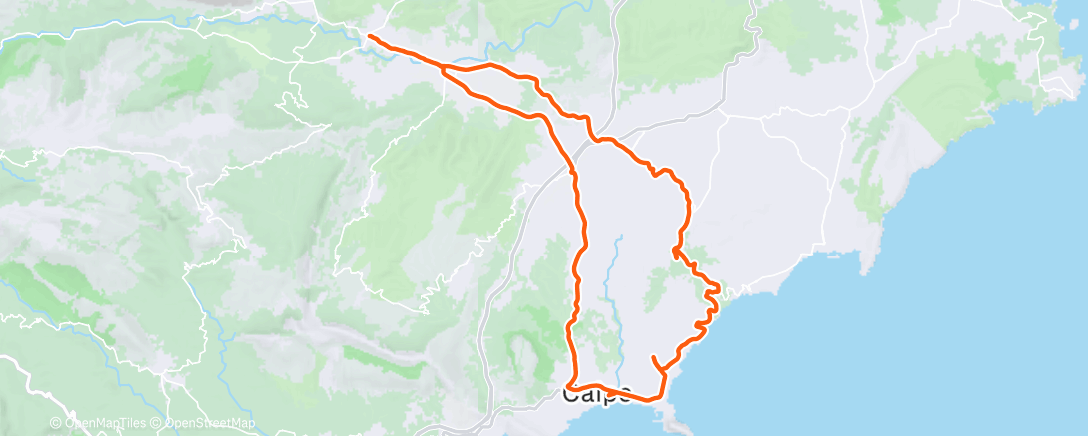 Map of the activity, Middagrit