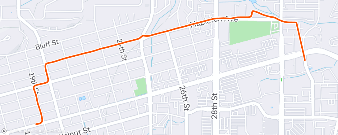 Mappa dell'attività Morning Ride