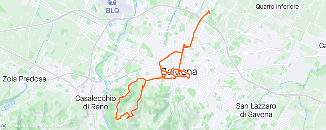 Map of the activity, Bologna City Trip