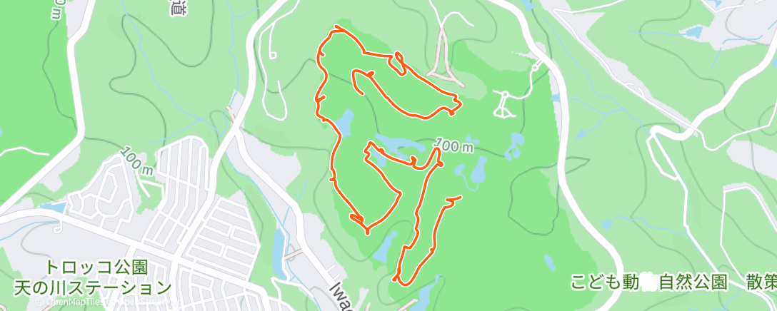 Map of the activity, 朝のゴルフ