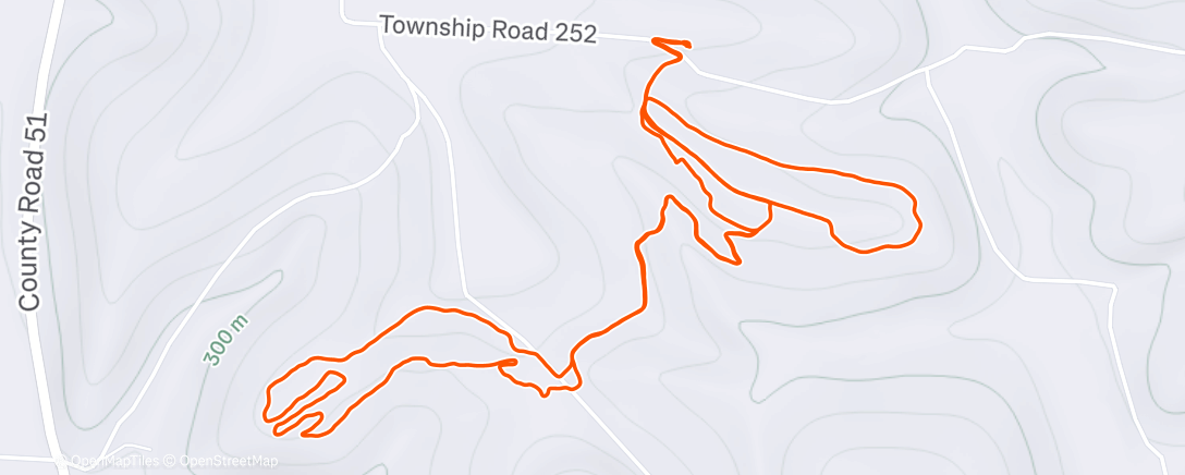 Map of the activity, Morning Run