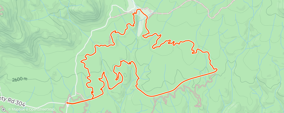 Map of the activity, Lunch Mountain Bike Ride