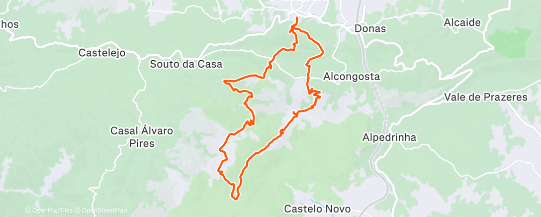 Map of the activity, Fundão - Long