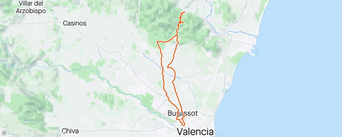 Karte der Aktivität „Bicicleta por la mañana oronet”