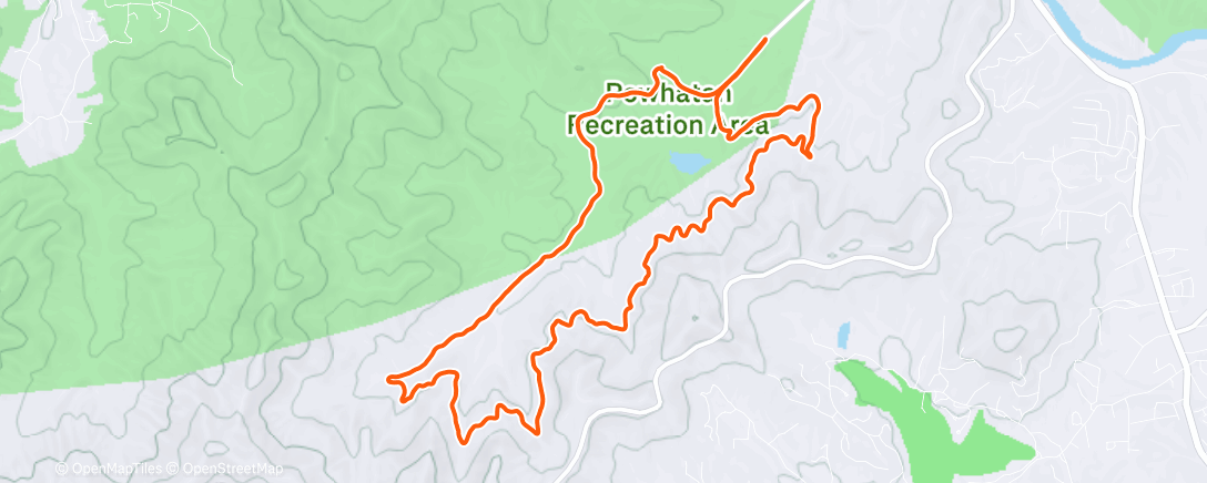 Map of the activity, Easy Gravel with Abby