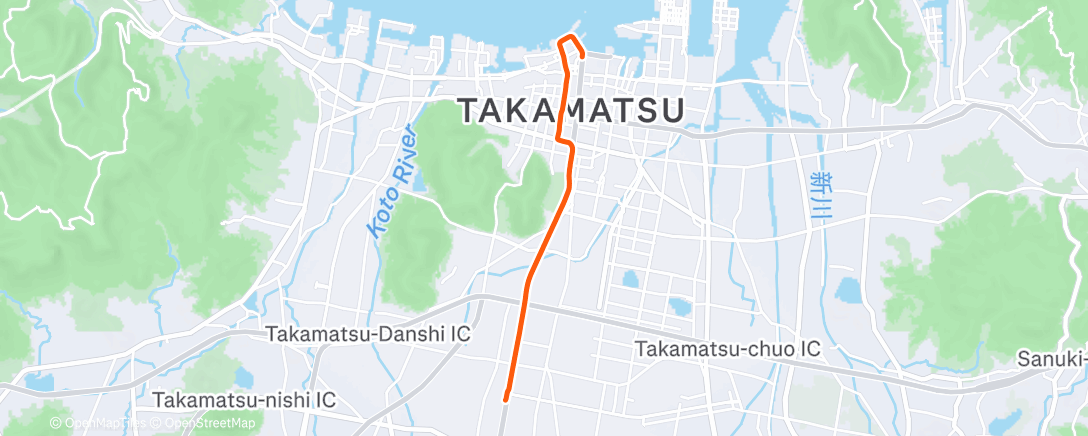 Map of the activity, Morning Ride