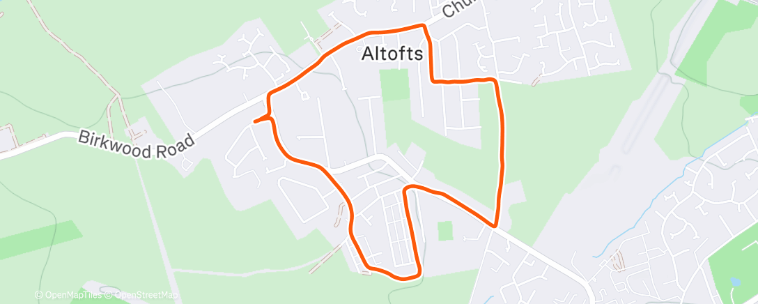 Map of the activity, Morning Walk