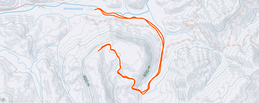 Map of the activity, Still running John’s Rock after all this time