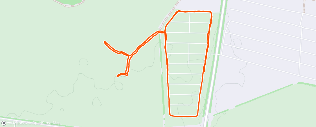 Map of the activity, Дневной забег