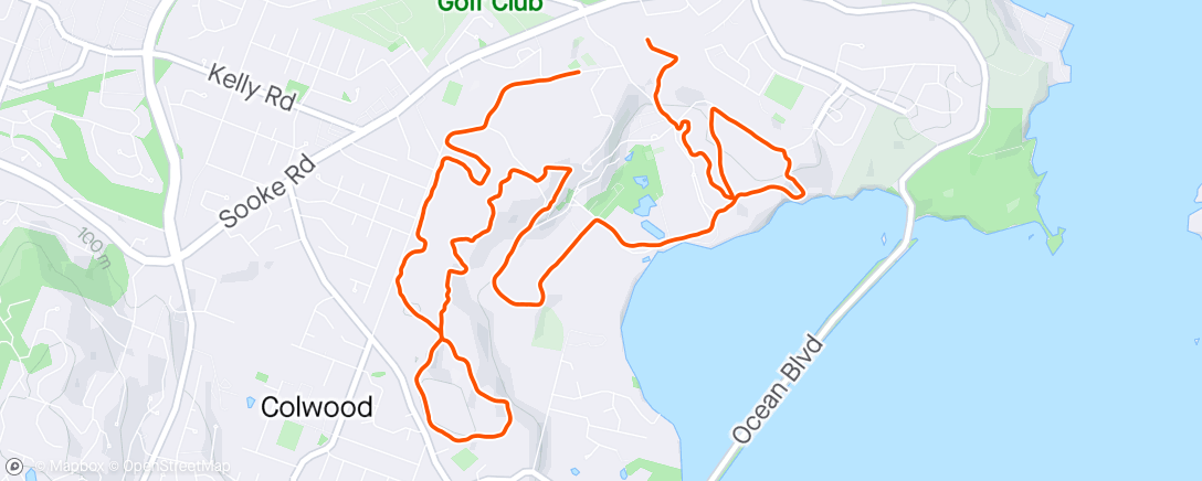 Map of the activity, ISLAND TRAIL 11k