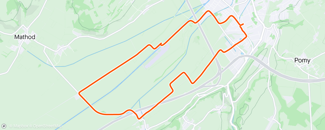 Mapa de la actividad (70" Morning Run)