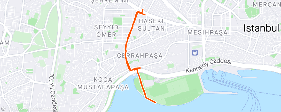 Map of the activity, Istanbul