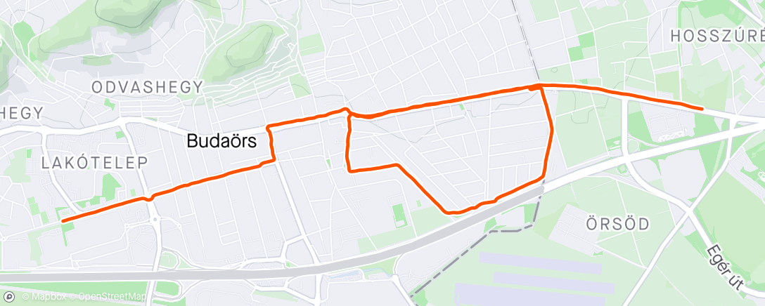 Map of the activity, Lunch Run 🍲 with Koppány