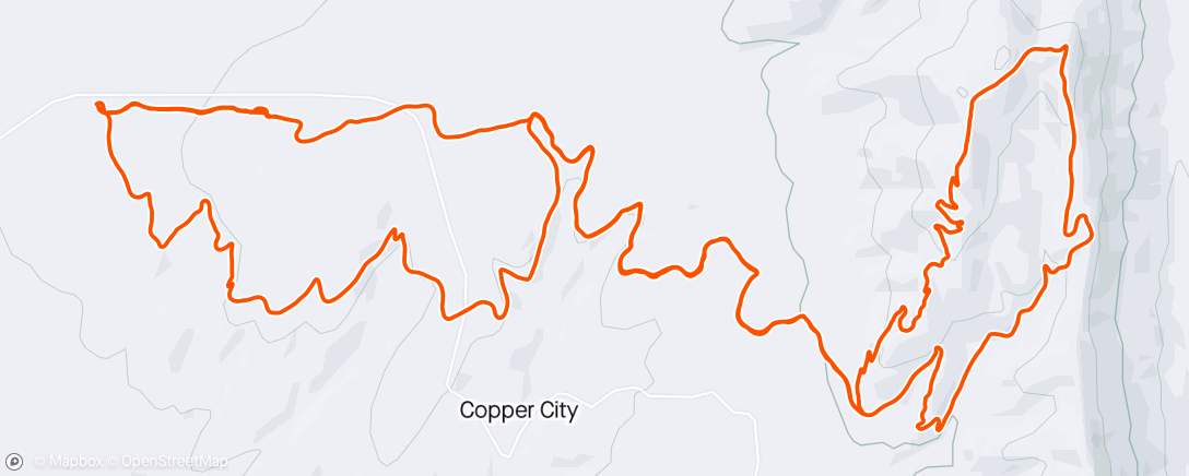 Map of the activity, Afternoon Copper loop