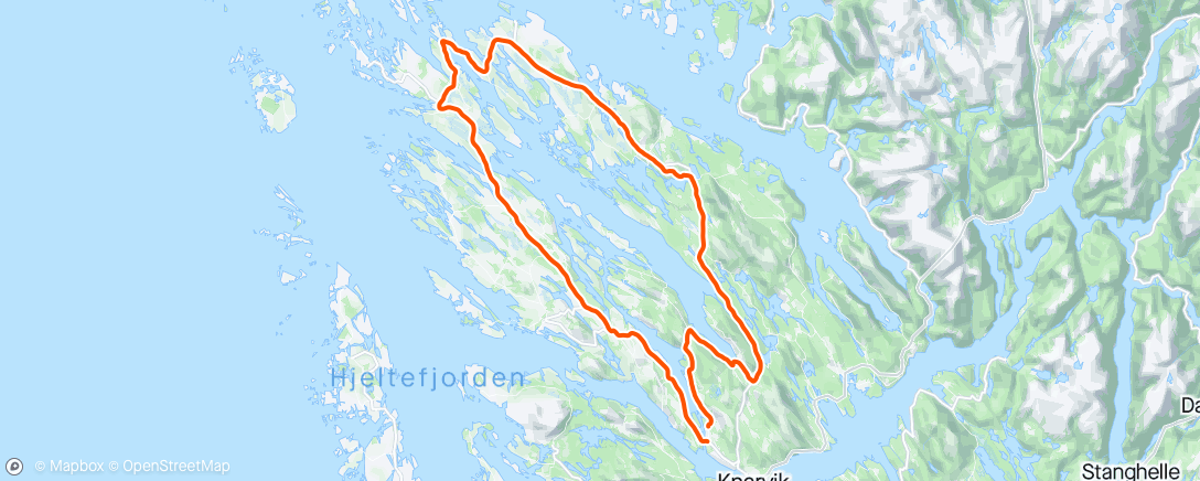 Map of the activity, Nordhordland Rundt 2024