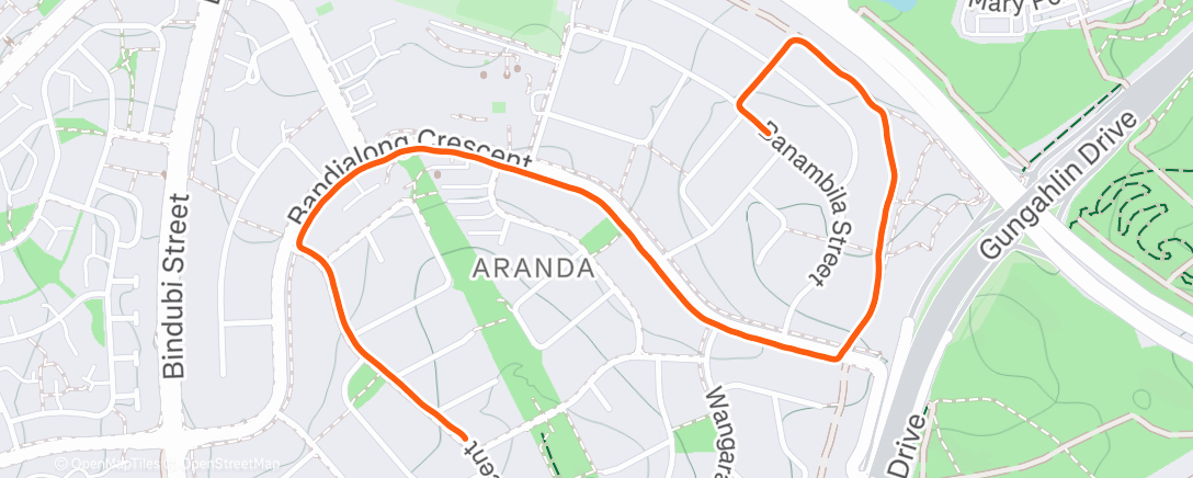 Карта физической активности (Morning Run)