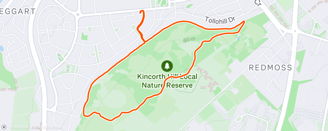 Map of the activity, Morning Walk