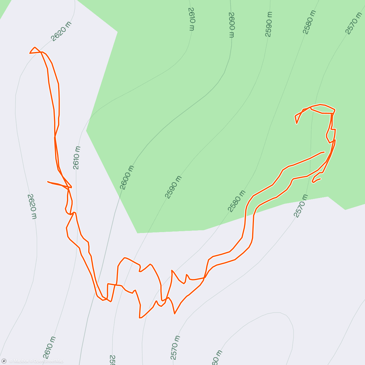 Mapa da atividade, Hike to the ❤️ shaped pond