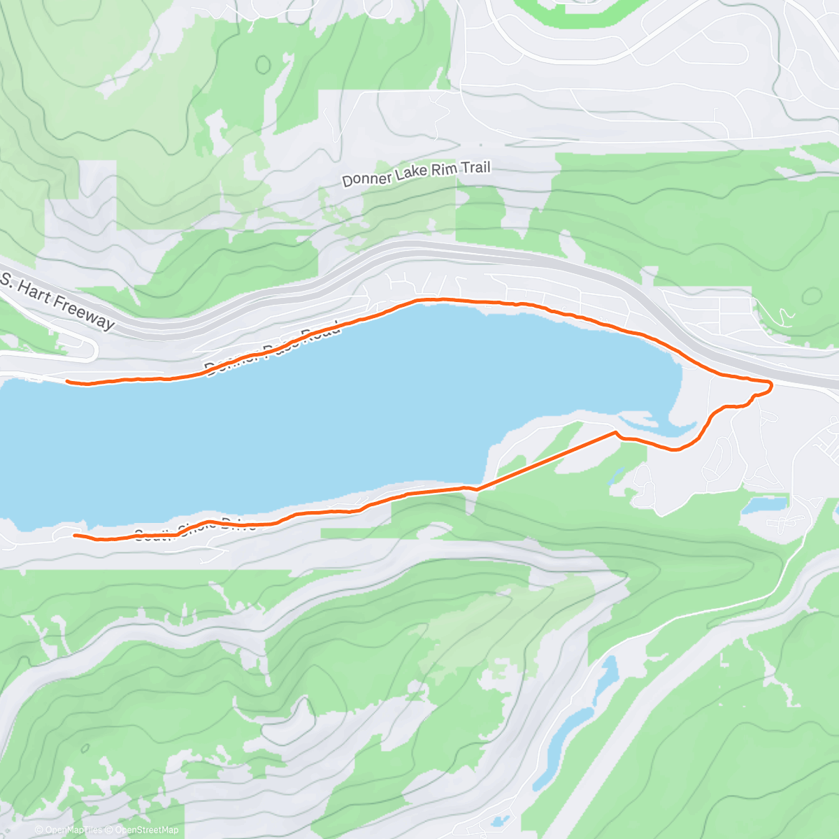 Map of the activity, Altitude training