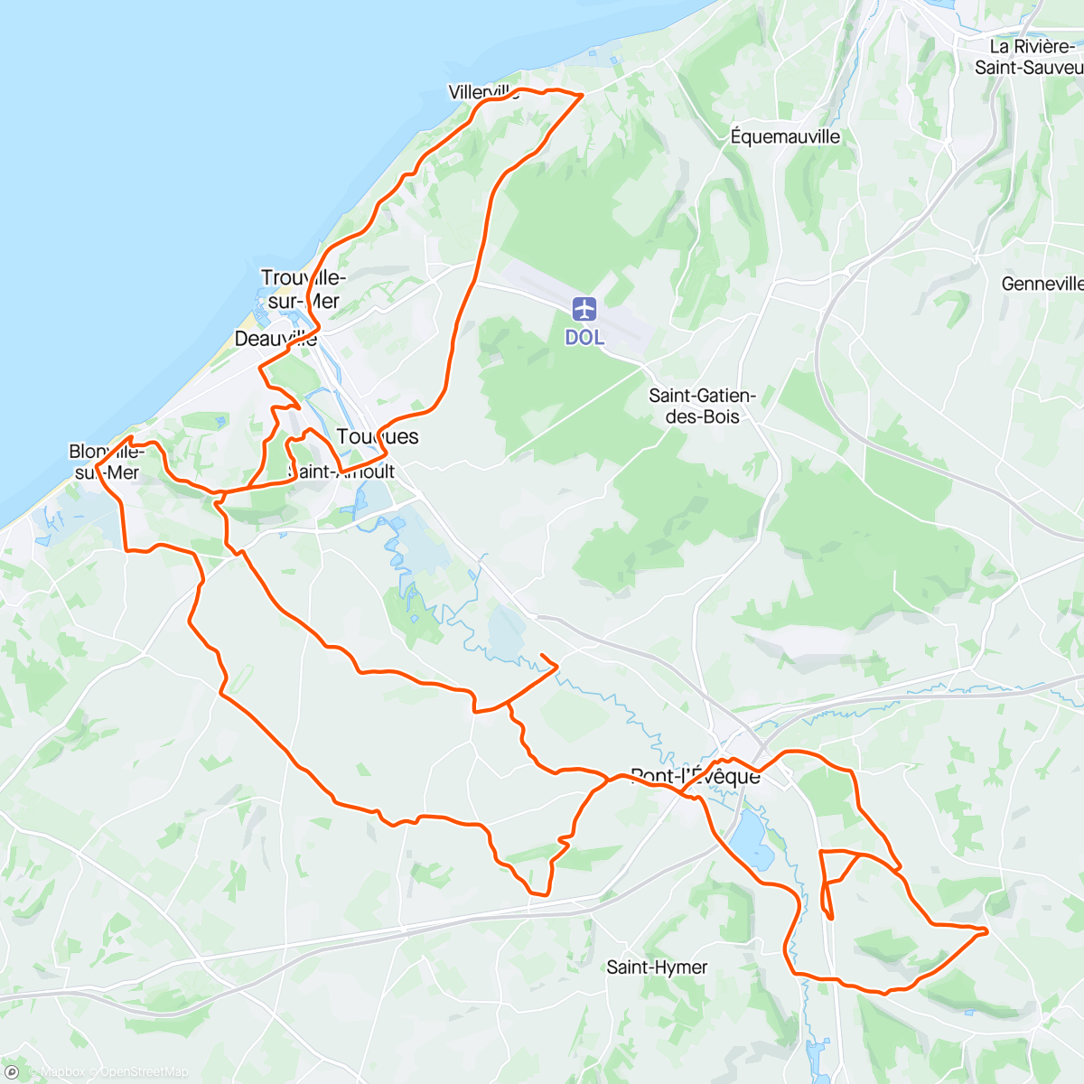 Map of the activity, Sortie vélo le midi avec mon jeje…on se repose maintenant avant l’Ornaise dimanche
